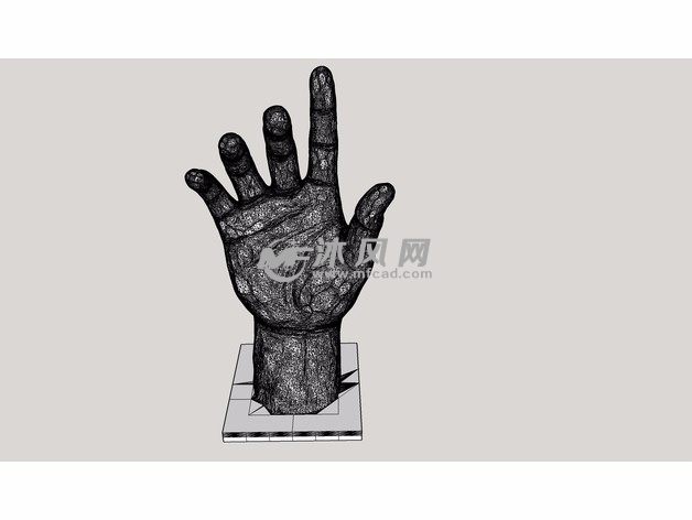 上帝之手模型效果图