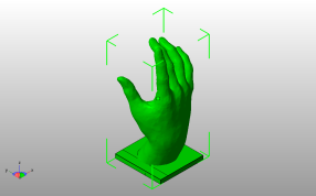 上帝之手模型斜视图