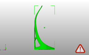 眼镜支架模型侧视图