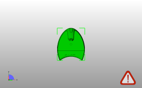 眼镜支架模型俯视图