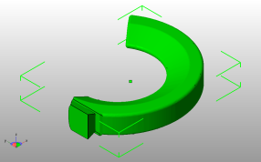 眼镜支架模型-挂钩