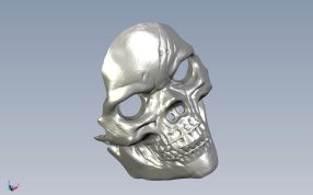 骷髅面具轴测图