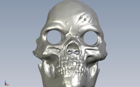 骷髅面具正视图