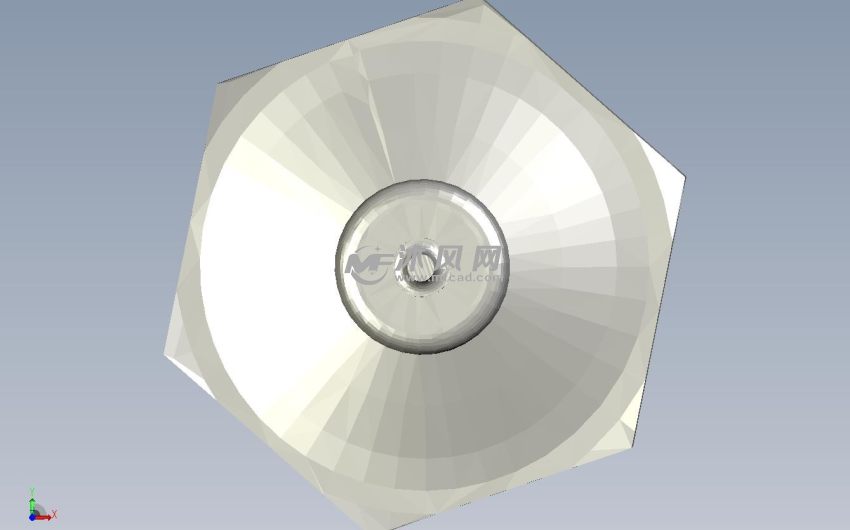 凉亭型茶灯笼俯视图