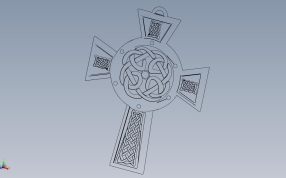 十字架项链挂坠框架图