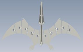 翼龙模型俯视图