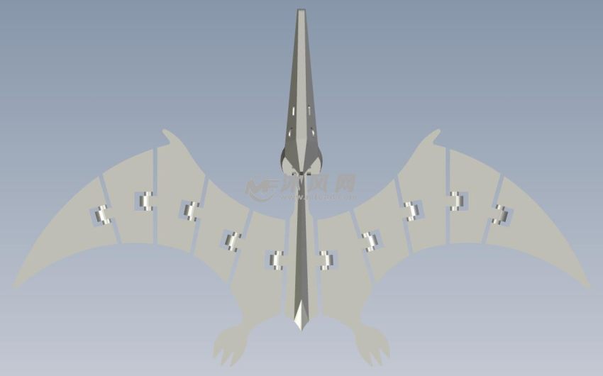 翼龙模型俯视图