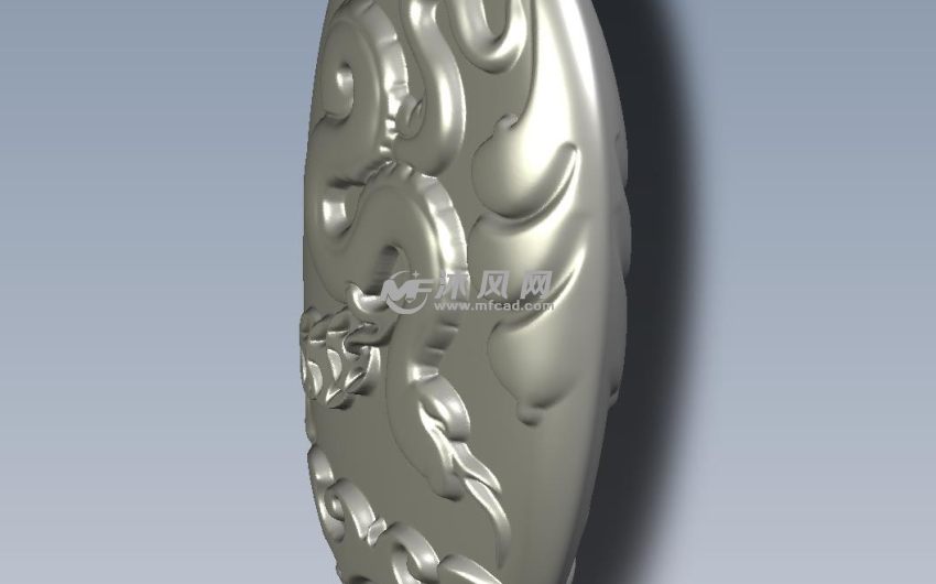 十二生肖吊饰蛇-双面高精度前视图