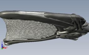 侍女梳子正视图