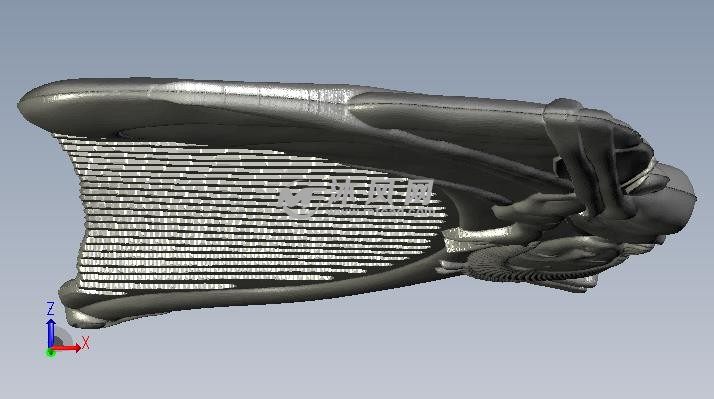 侍女梳子正视图