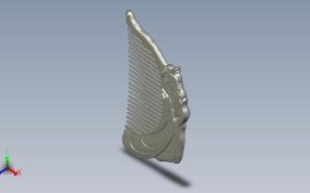 侍女梳子轴测图