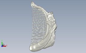 侍女梳子俯视图