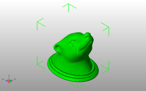 狗熊头磁铁斜视图