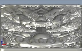 龙纹牌子俯视图