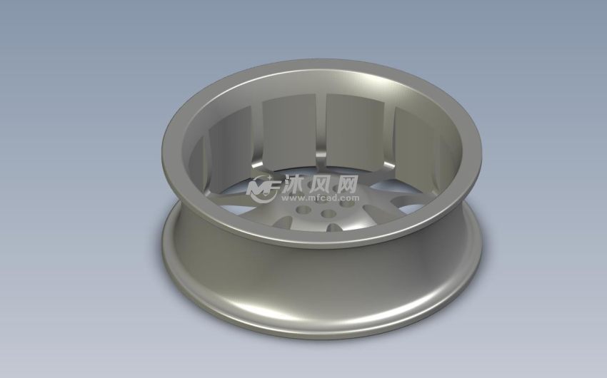 汽车轮毂轴测图
