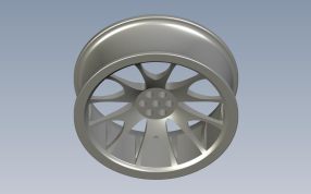 汽车轮毂前视图