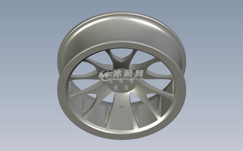 汽车轮毂前视图