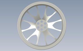 汽车轮毂俯视图