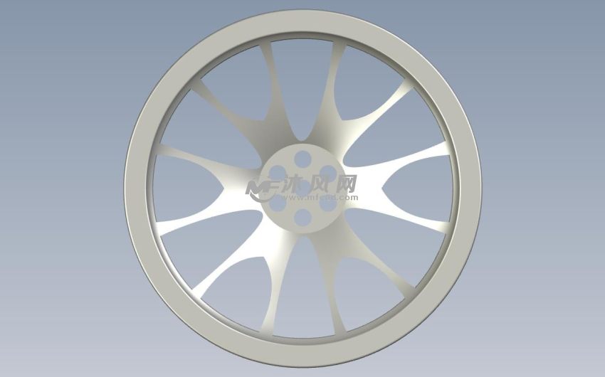 汽车轮毂俯视图