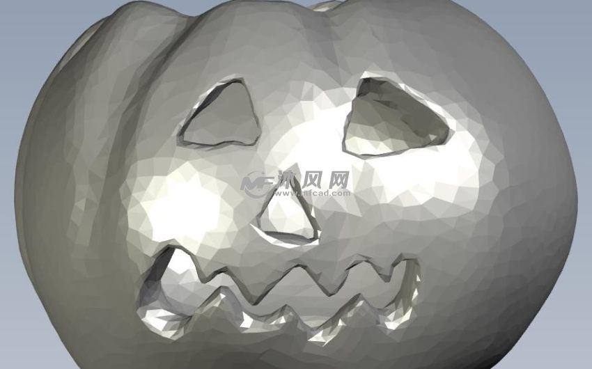 南瓜灯罩正视图