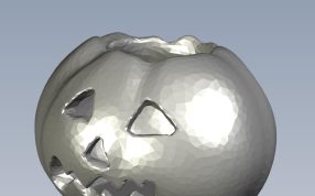 南瓜灯罩轴测图