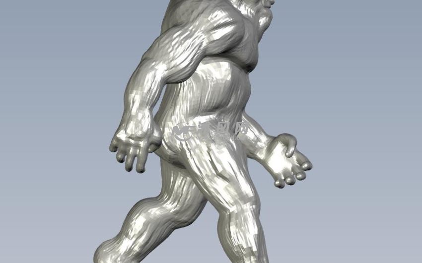 喜马拉雅山大脚怪正视图