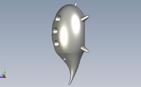 印象派老鼠笔筒侧视图