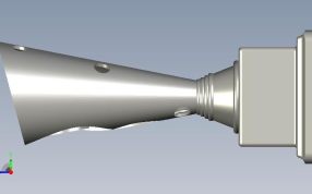 创意奖杯侧视图