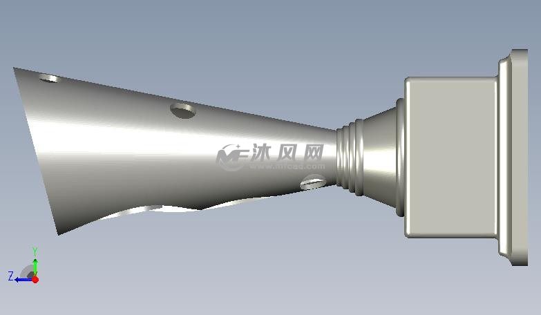 创意奖杯侧视图