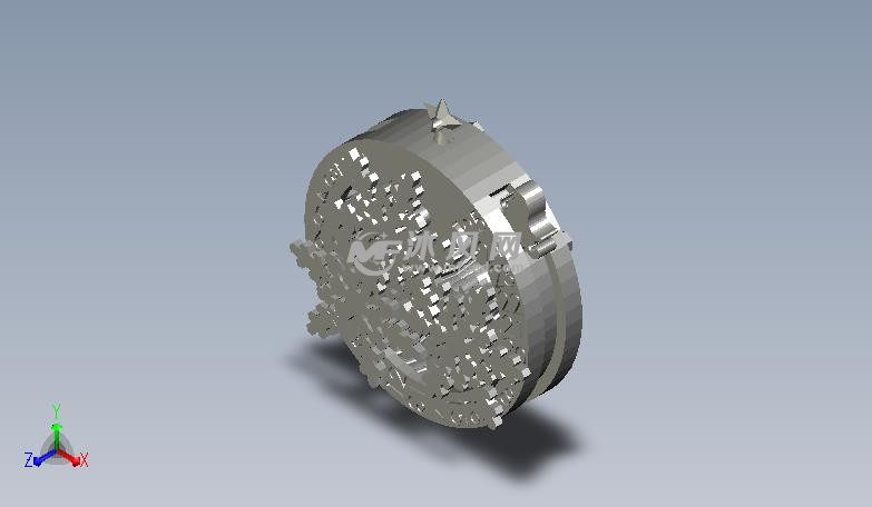 倒计时圣诞装饰品轴测图