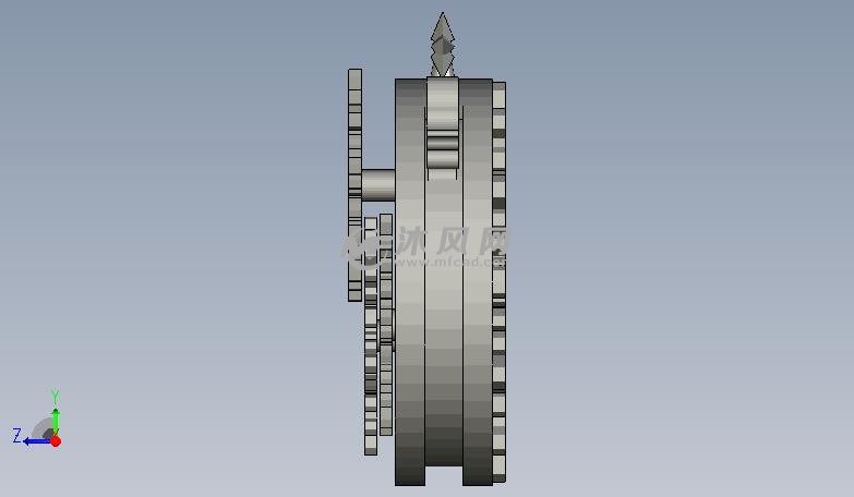 倒计时圣诞装饰品侧视图