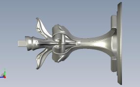 珠宝挂件侧视图