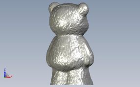 小熊存钱罐后视图