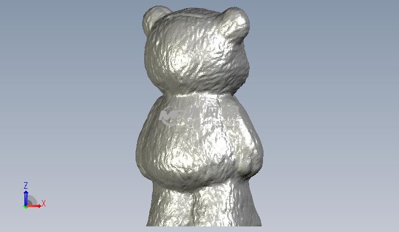 小熊存钱罐后视图