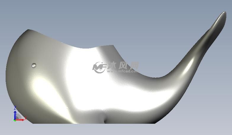 可爱的鲸鱼花盆正视图