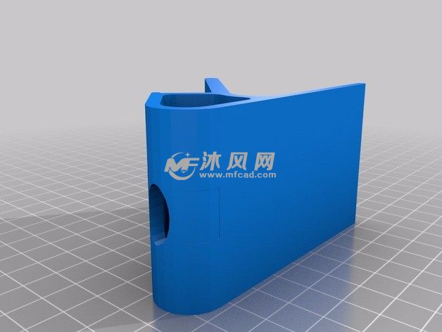 支架带徽标右视图