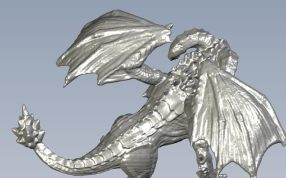 高精度恶龙轴测图