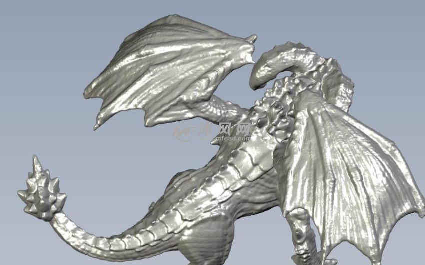 高精度恶龙轴测图