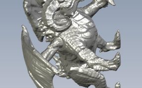 高精度恶龙侧视图