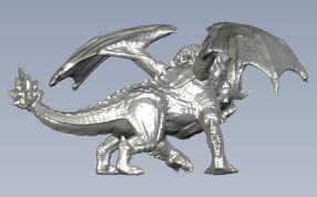 高精度恶龙正视图