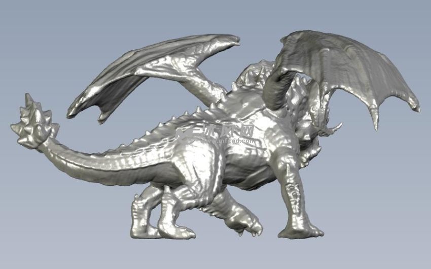 高精度恶龙正视图