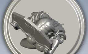 举牌美女俯视图