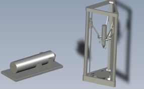 3D打印机模型轴测图