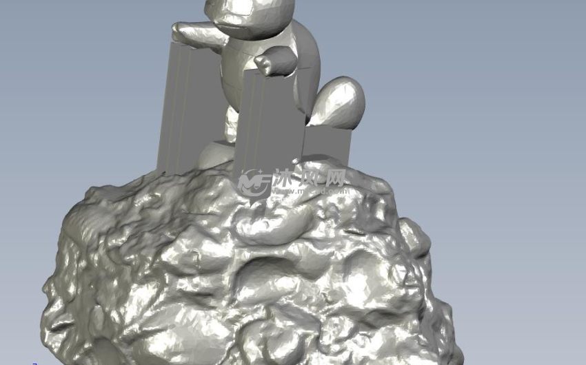 喷水杰尼龟轴测图