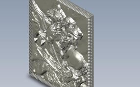 拿破仑装饰版画（带框）轴测图