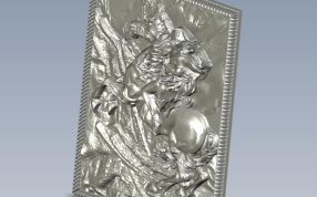 拿破仑装饰版画侧视图