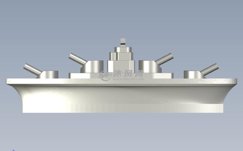 迷你军舰前视图