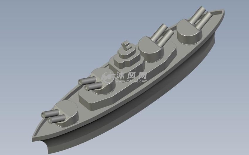 迷你军舰轴测图