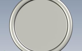 老寿星笔筒俯视图