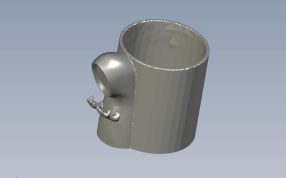 旡臉男笔筒轴测图